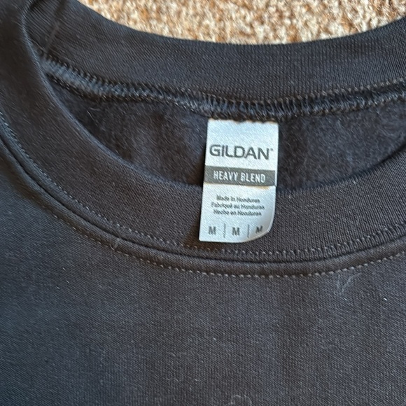 Gildan Black Pumpkin Graphic Crewneck Sweater - Picture 2 of 3